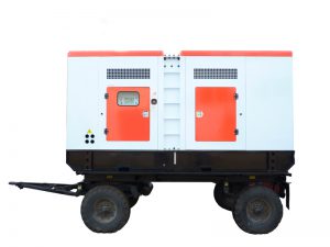 Генератор дизельный АЗИМУТ  ЭД-350-Т400-1РПМ11 под капотом на шасси 350 кВт